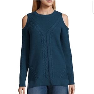 NWT a.n.a cold shoulder sweater